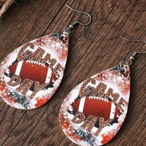 Game Day Football Earrings
